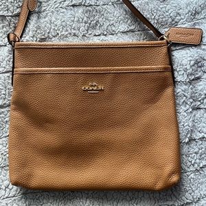Coach brown large crossbody bag